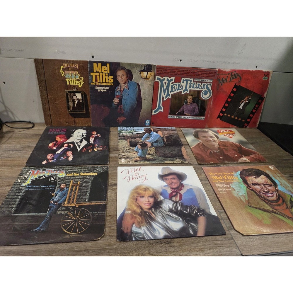 MEL TILLIS VINYL LP'S  Lot Of 10 MGM Records Nancy Statesiders Best Of
